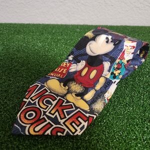 The Disney Store Men’s Mickey Mouse Necktie Silk Satin Tie